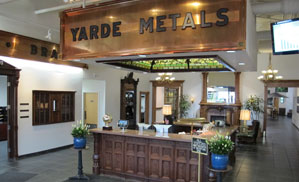 View of Lobby at Yarde Metals Headquarters in Connecticut