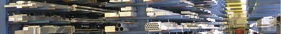 View of Aisle of Several Metal Products, Resource Center Section Header
